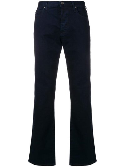 Armani Emporio Straight Leg Jeans Herren Blau | IT6UFURS