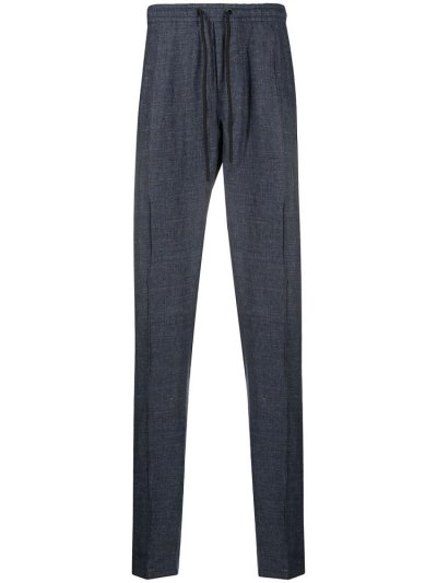 Armani Emporio Striped Drawstring Taille Hose Herren Blau | JX0T84YT