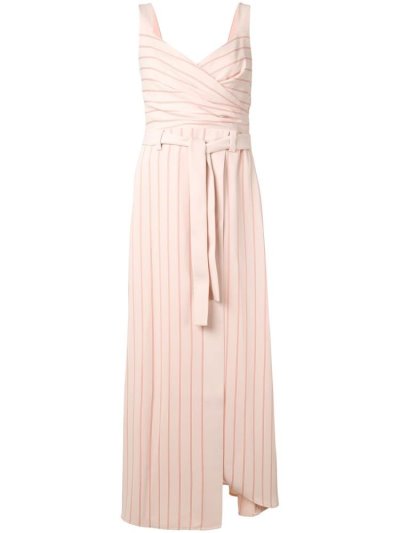 Armani Emporio Striped Wrap Kleider Damen Rosa | KWMYTY1W