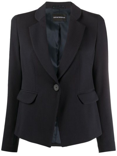 Armani Emporio Tailored Single Breasted Blazer Damen Blau | T5MLKCD3