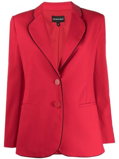 Armani Emporio Tailored Single Breasted Blazer Damen Rot | TUMA3L8Q