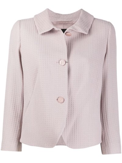 Armani Emporio Textured Buttoned Jacke Damen Rosa | CX9JDTQN