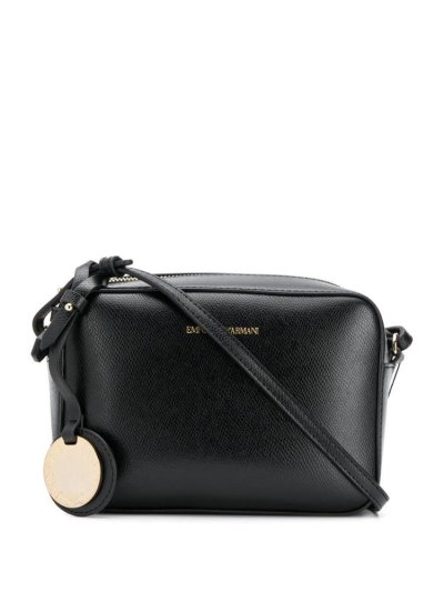 Armani Emporio Textured Camera Bag Tasche Damen Schwarz | PIBEE3Q8