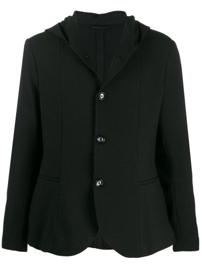 Armani Emporio Textured Lässige Blazer Herren Schwarz | 53ZOEI09