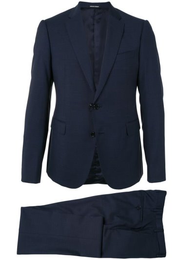 Armani Emporio Two Piece Anzüge Herren Blau | DMYTVZSJ