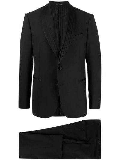 Armani Emporio Two Piece Dinner Anzüge Herren Schwarz | 47VNXGYA