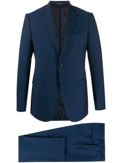 Armani Emporio Two Piece Formal Anzüge Herren Blau | Q7FO7V6E