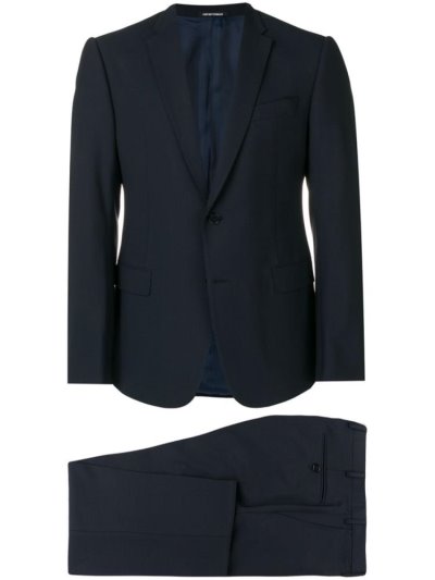 Armani Emporio Two Piece Formal Anzüge Herren Blau | YI9G6ET8