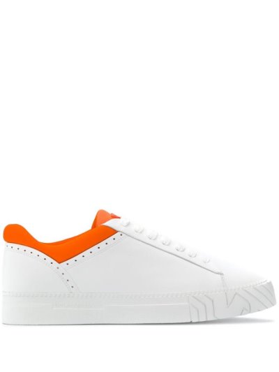 Armani Emporio Two Tone Sneakers Herren Weiß | 77Q5ZRTY