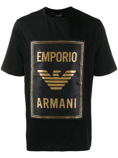 Armani Emporio Vector Logo Bomberjacke Herren Schwarz | PD8A6KU3