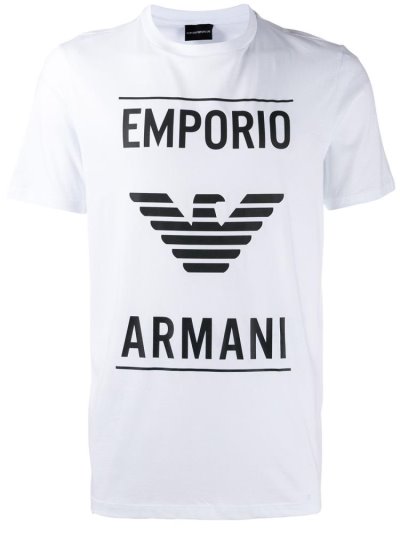 Armani Emporio Vector Stencil Bomberjacke Herren Weiß | 1BJ949MW