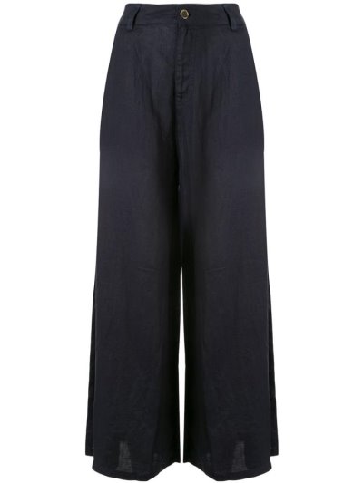 Armani Emporio Weite Leg High Waisted Hose Damen Blau | IDRVFE3Z