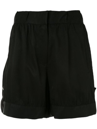 Armani Emporio Weite Leg Kurze Hose Damen Schwarz | SZXGHR4D