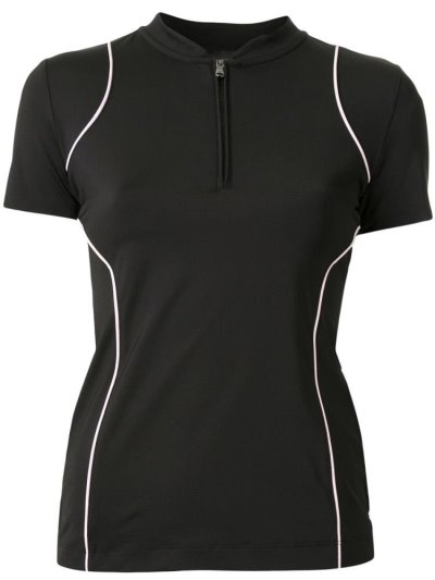 Armani Emporio Zip Front Oberteile Damen Schwarz | 0VD1NOTQ