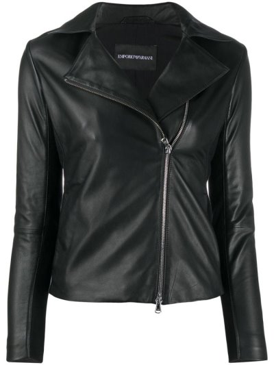 Armani Emporio Zipped Biker Jacket Jacke Damen Weiß | CPB9V8LH
