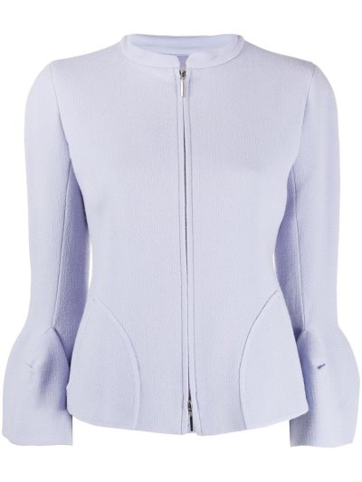 Armani Emporio Zipped Fitted Jacke Damen Lila | X7V5DKH1