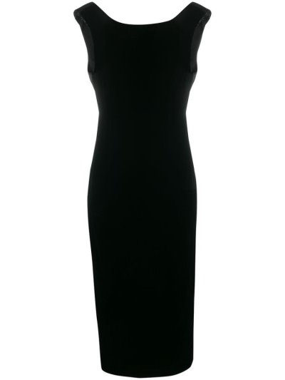 Armani Emporio Ärmellose Evening Kleider Damen Schwarz | XBDVFC73