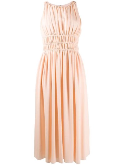 Armani Emporio Ärmellose Midi Kleider Damen Rosa | CO66EC81