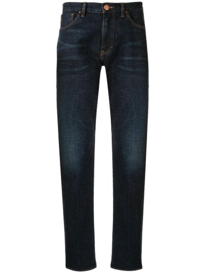 Giorgio Armani 5 Pocket Jeans Herren Blau | 32XGD258