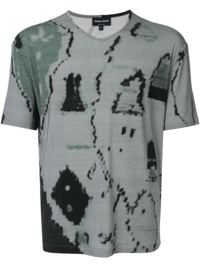 Giorgio Armani Abstract Print Bomberjacke Herren Grün | 33FZAZIK