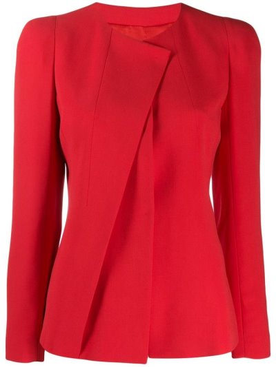 Giorgio Armani Asymmetric Blazer Damen Rot | J7ZGM20X