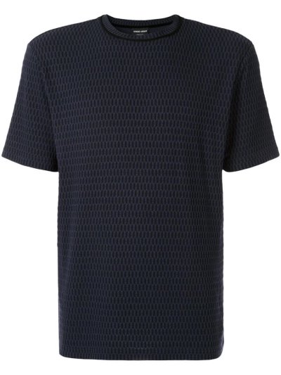 Giorgio Armani Basic Textured Bomberjacke Herren Blau | K7ZFEPH0