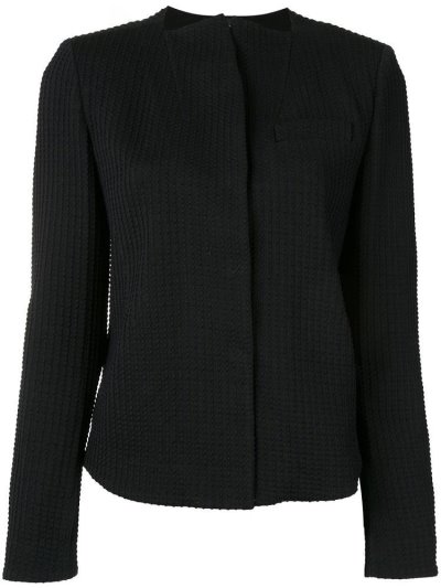 Giorgio Armani Concealed Front Jacke Damen Schwarz | ZZT2JA7W