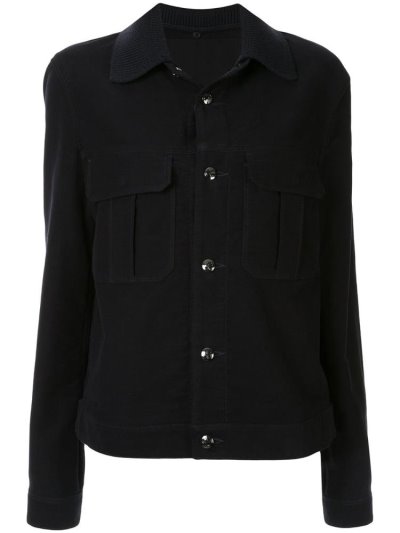 Giorgio Armani Denim Blouson Jacke Herren Schwarz | M68ERMAM