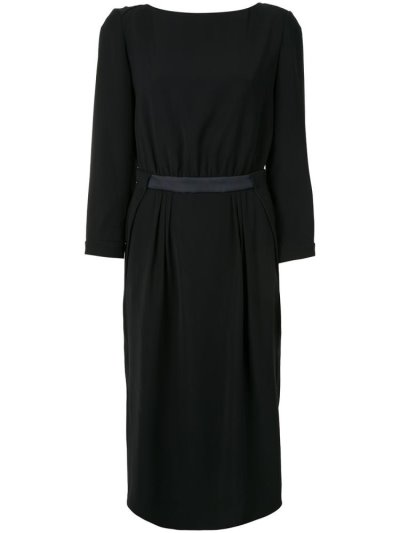 Giorgio Armani Fitted Midi Kleider Damen Schwarz | ZCLK7BQJ