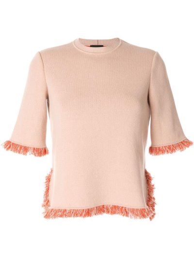 Giorgio Armani Half Sleeve Jumper Damen Rosa | TEXWZR6M