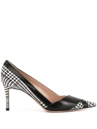 Giorgio Armani Houndstooth Print Pumps Damen Schwarz Weiß | MOFASK5X