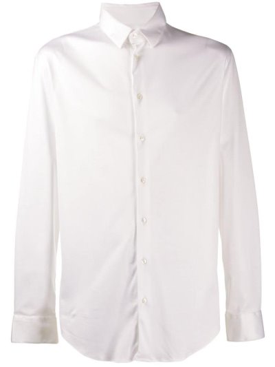 Giorgio Armani Klassische Plain Hemd Herren Weiß | FOE59NCV