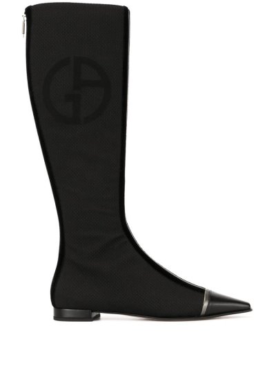 Giorgio Armani Knee Length Stiefel Damen Schwarz | 7W8R3WYA