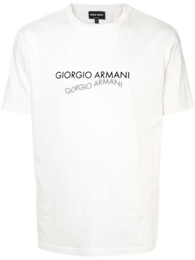 Giorgio Armani Logo Print Bomberjacke Herren Weiß | J9NFI6SS