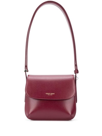 Giorgio Armani Logo Schultertaschen Damen Rot | TEU2VLCM