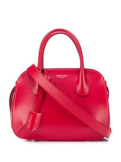 Giorgio Armani Logo Top Handle Tragetaschen Damen Rot | TE560XN9