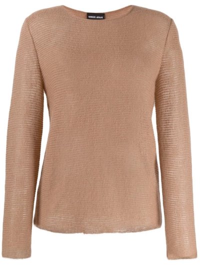 Giorgio Armani Long Sleeve Jumper Damen Beige | A5JQ1J39