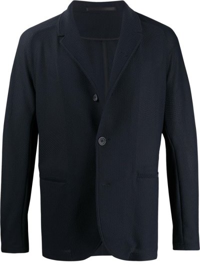 Giorgio Armani Mesh Effect Blazer Herren Blau | RI232TJL