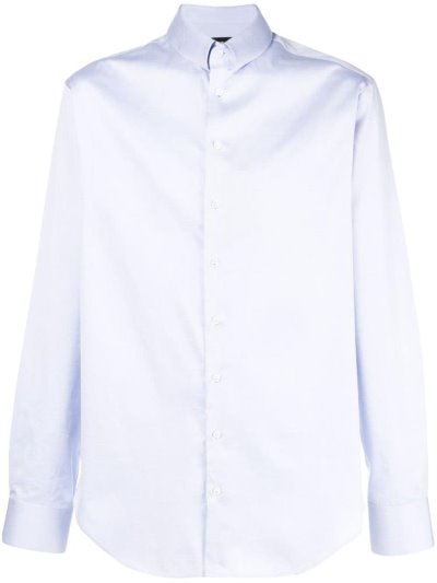 Giorgio Armani Plain Hemd Herren Blau | 2DWODH0L