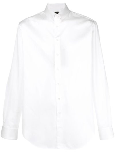 Giorgio Armani Plain Hemd Herren Weiß | BWQK5X09