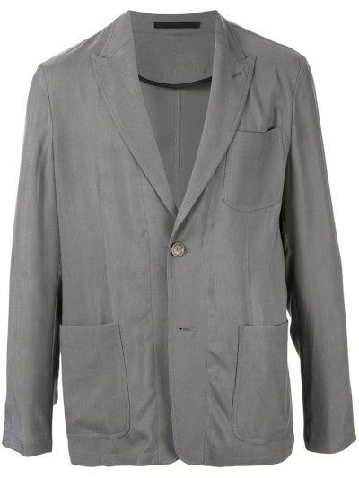 Giorgio Armani Ruched Effect Blazer Herren Grau | 5KA3A97Y