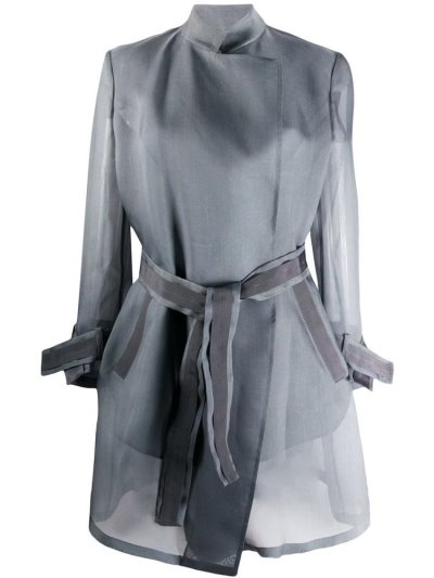 Giorgio Armani Sheer Trench Coa Mäntel Damen Grau | K93TI5I1