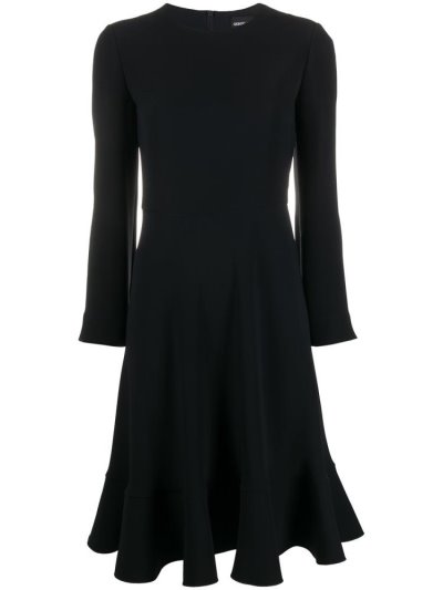 Giorgio Armani Silk Midi Kleider Damen Blau | BZYIPRML