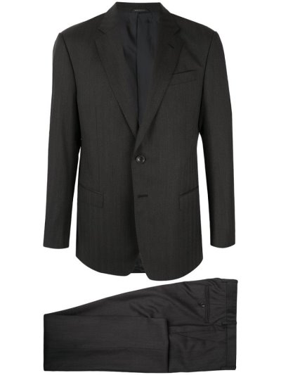 Giorgio Armani Single Breasted Anzüge Herren Grün | BH7A4YIV