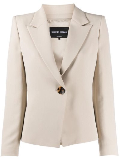 Giorgio Armani Single Breasted Blazer Damen Beige | 01K2B4GY