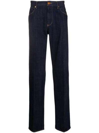 Giorgio Armani Slim Fit Jeans Herren Blau | IB3QI3WN