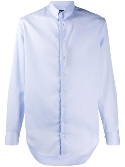 Giorgio Armani Slim Fit Striped Hemd Herren Blau | FUUCODLM