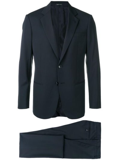Giorgio Armani Slim Fit Two Piece Anzüge Herren Blau | UFWUCF62