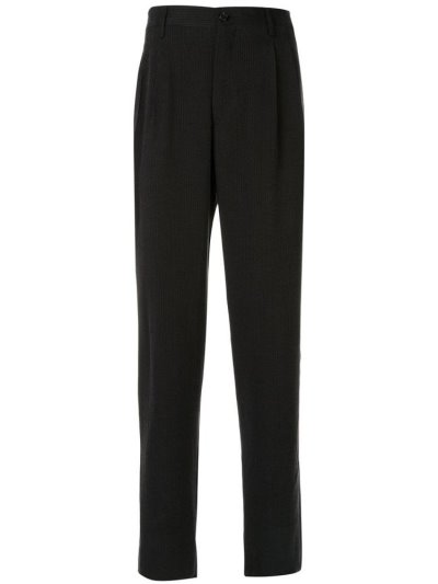 Giorgio Armani Slim Pleated Chinos Herren Blau | FNVR2MNW