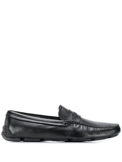 Giorgio Armani Slip On Loafers Herren Schwarz | P0DR55IC